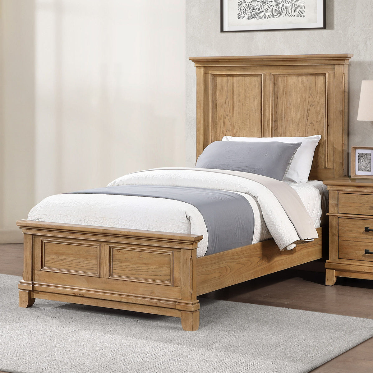 Sunstone - 3/3 Twin Panel Headboard - Honey