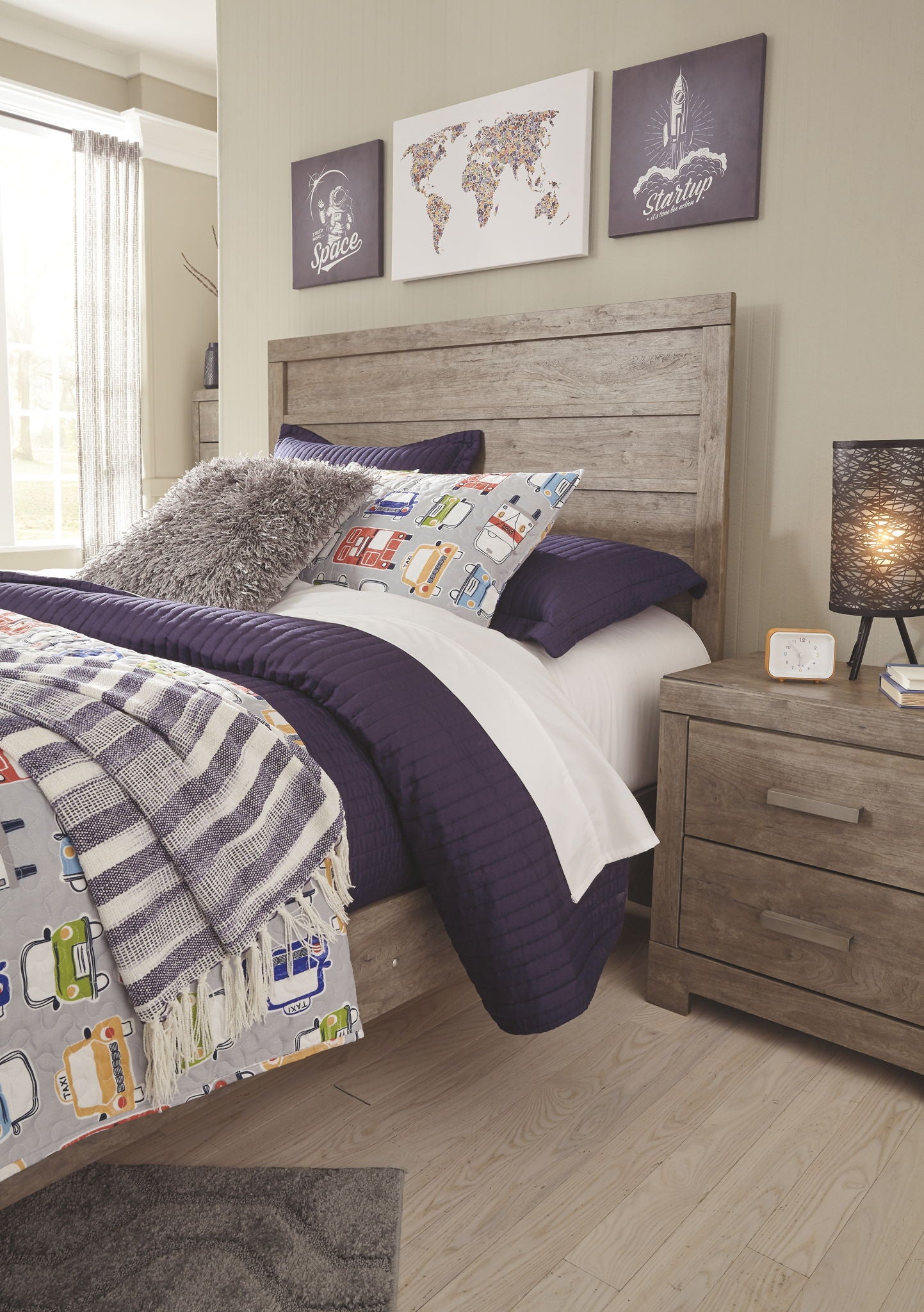 Culverbach - Full Panel Headboard/Footboard - Gray