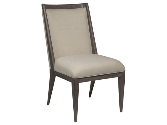 Cohesion Program - Haiku Upholstered Side Chair - Beige / Dark Brown