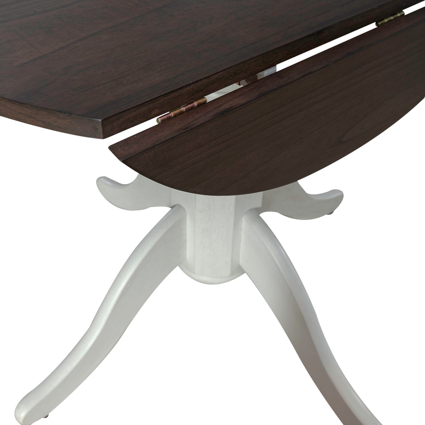 Brook Bay - Drop Leaf Table Top - Textured White / Carbon Gray