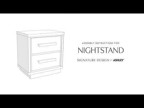 Kozmour - Two Drawer Night Stand - Black / Brown