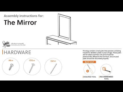 Baystorm - Bedroom Mirror - Gray